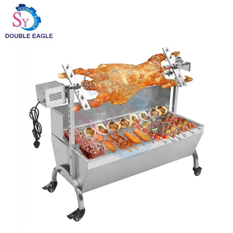 الشركة المصنعة المباشرة رخيصة الثمن فناء صغير الخشب الفحم التلقائي الروتاري خبز كامل الأغنام الشوايات فرن قطع لحم الضأن المشوي