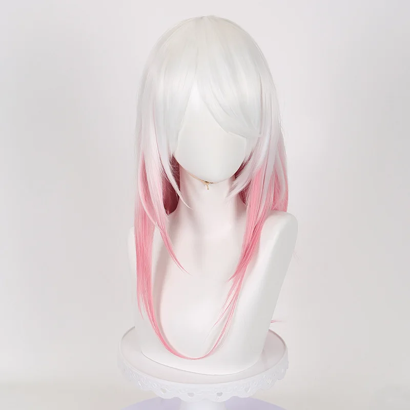 La cinquième âme du parapluie le parapluie Oriental Kirin noir poudre blanche cheveux longs Cosplay perruque