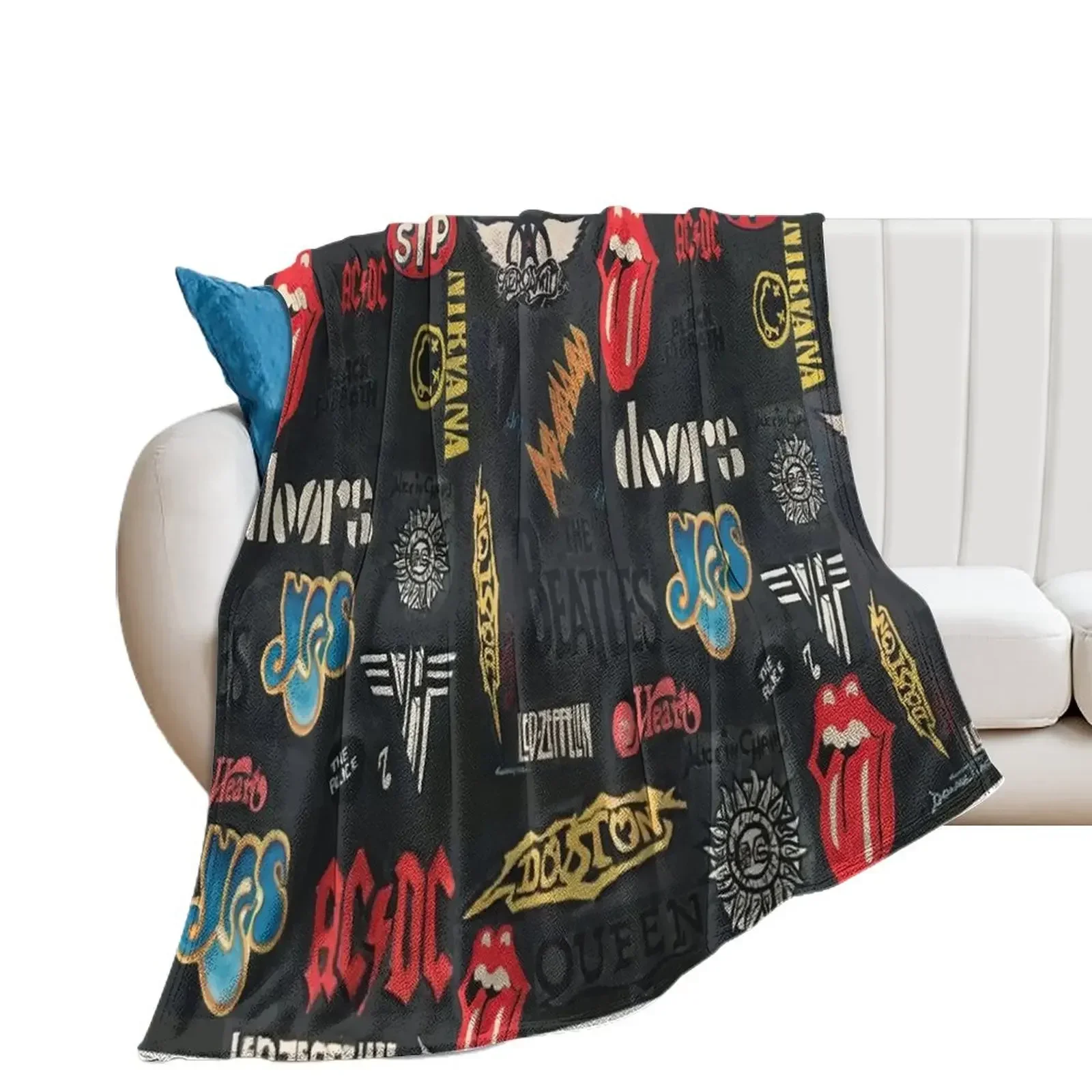 

Bands Throw Blanket Blankets For Bed Multi-Purpose Blankets