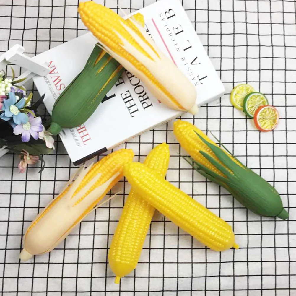 

6 Pcs Corn for Decoration Mini Artifical Vegetable Fake Simulation Child Vegetables