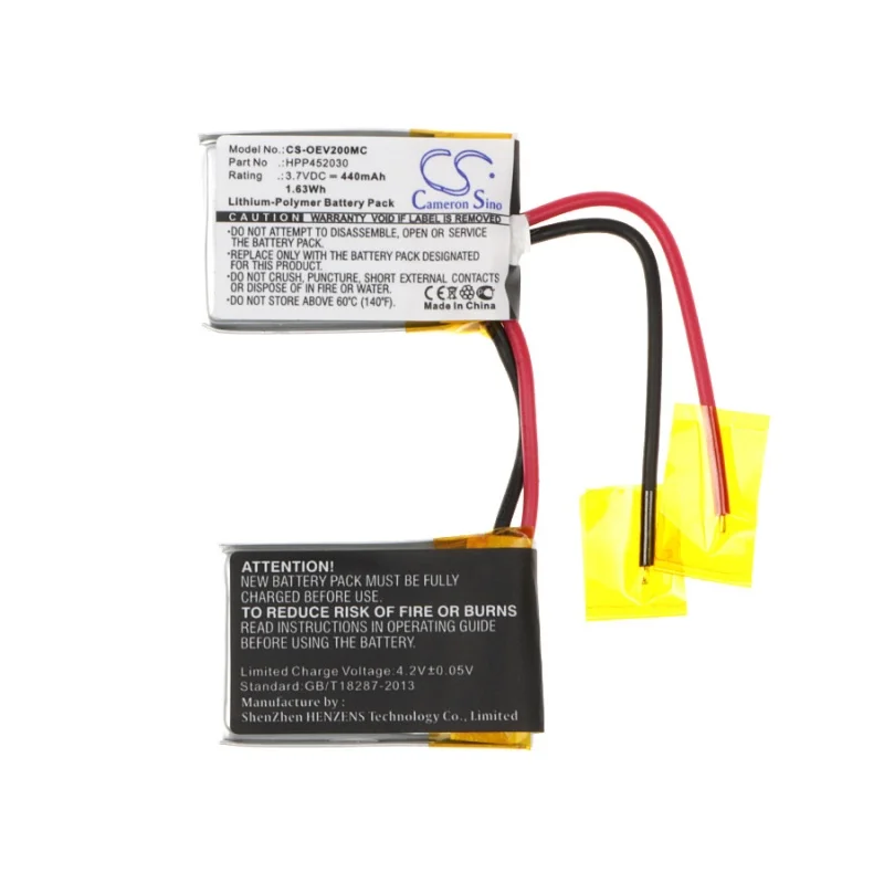 

GreenBatteryPower CameronSino 440mAh 3.7V 1.63Wh Camera Li-Polymer Battery for Ocean EV0200,HPP452030