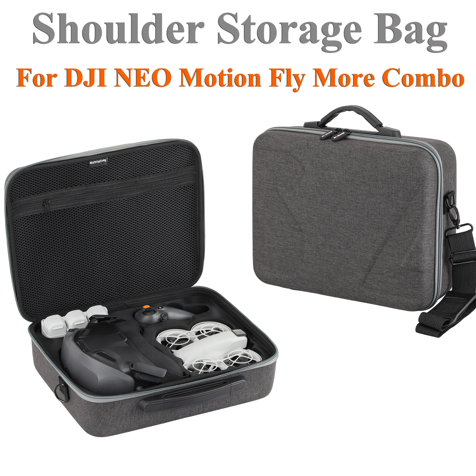 Combo Bag For DJI NEO Motion Fly More Combo Goggles N3 DJI RC Motion 3 Large Capacity Storage Case With Sling Strap Handbag ACC