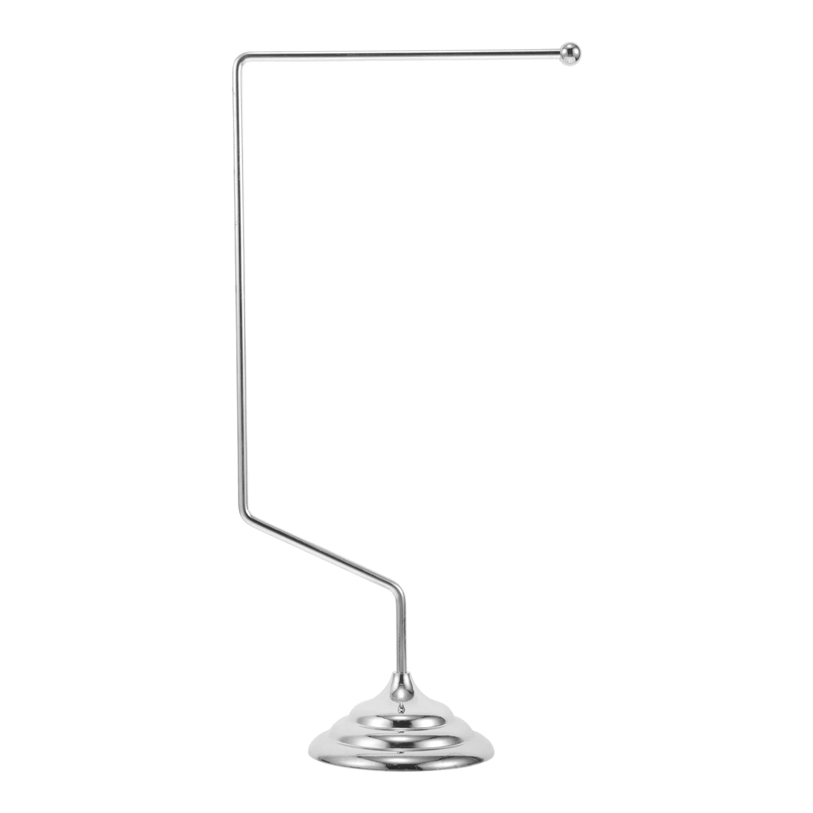 

1pcs Single Pole Frame Table Flagpole Mini Stand Mini Desk Flag Stand Stainless Steel Metal Desk Flag Holder Office Use