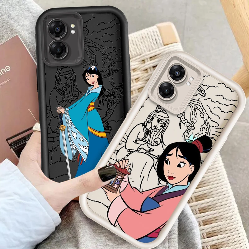 

Disney Mulan Brave Beautiful Eye Ladder For OPPO Find X5 X3 A58 A57 A55 A53 A54 A92 A74 A78 A98 A16 A94 A76 A72 5G Funda