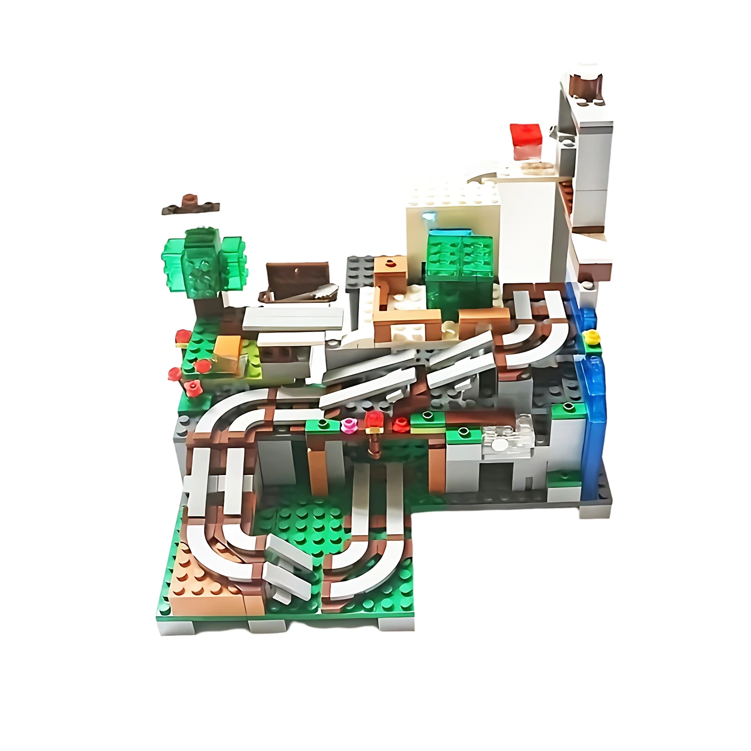 

Game Bricks Set Mountain Cave with Creeper Model Building Blocks Bricks Toys for Children