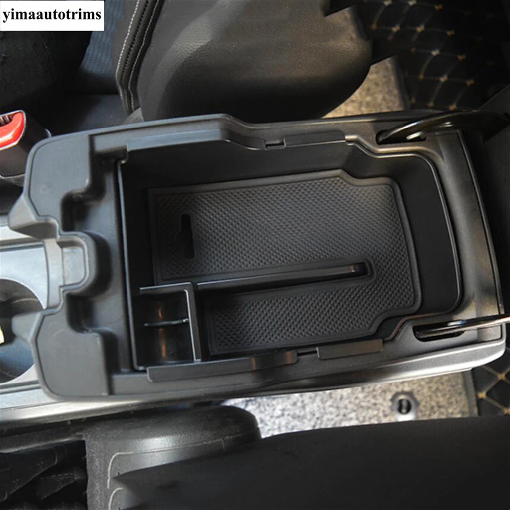 Console centrale Organizzatore Bracciolo Scatola di immagazzinaggio Contenitore di copertura Accessori in plastica nera per Chevrolet Holden Captiva