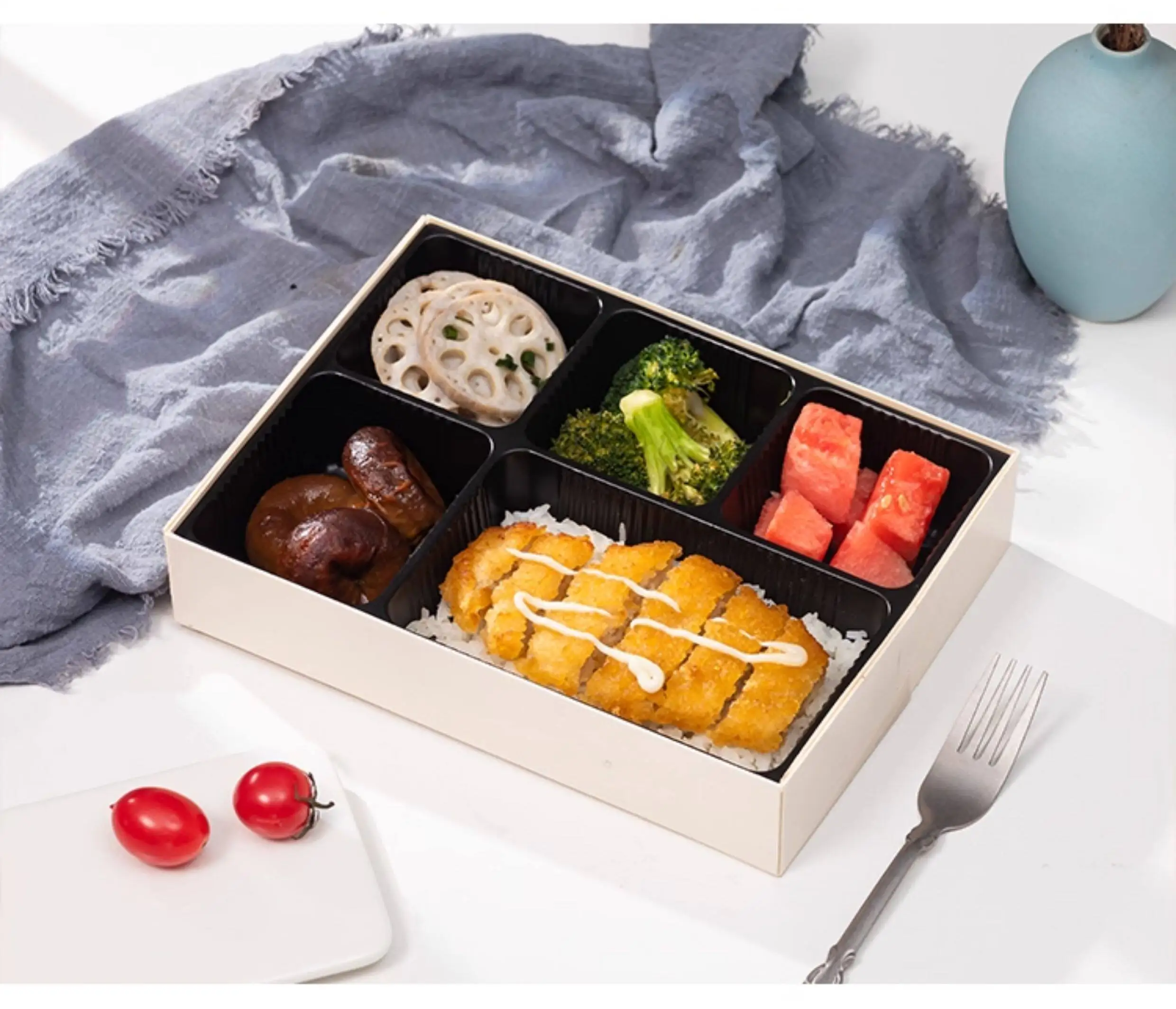 

PYH eel lunch box bento five or seven grids packed lunch box business package disposable takeaway box