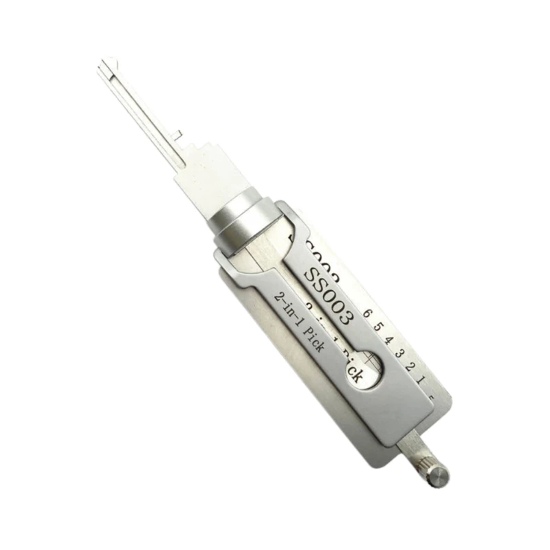 Lishi SS003 2 in 1 Locksmith Tool Lock Pick&Decoder Flat Milling for Xiange/Feiyan/Sanhuan/Italian ISEO Civil Lock