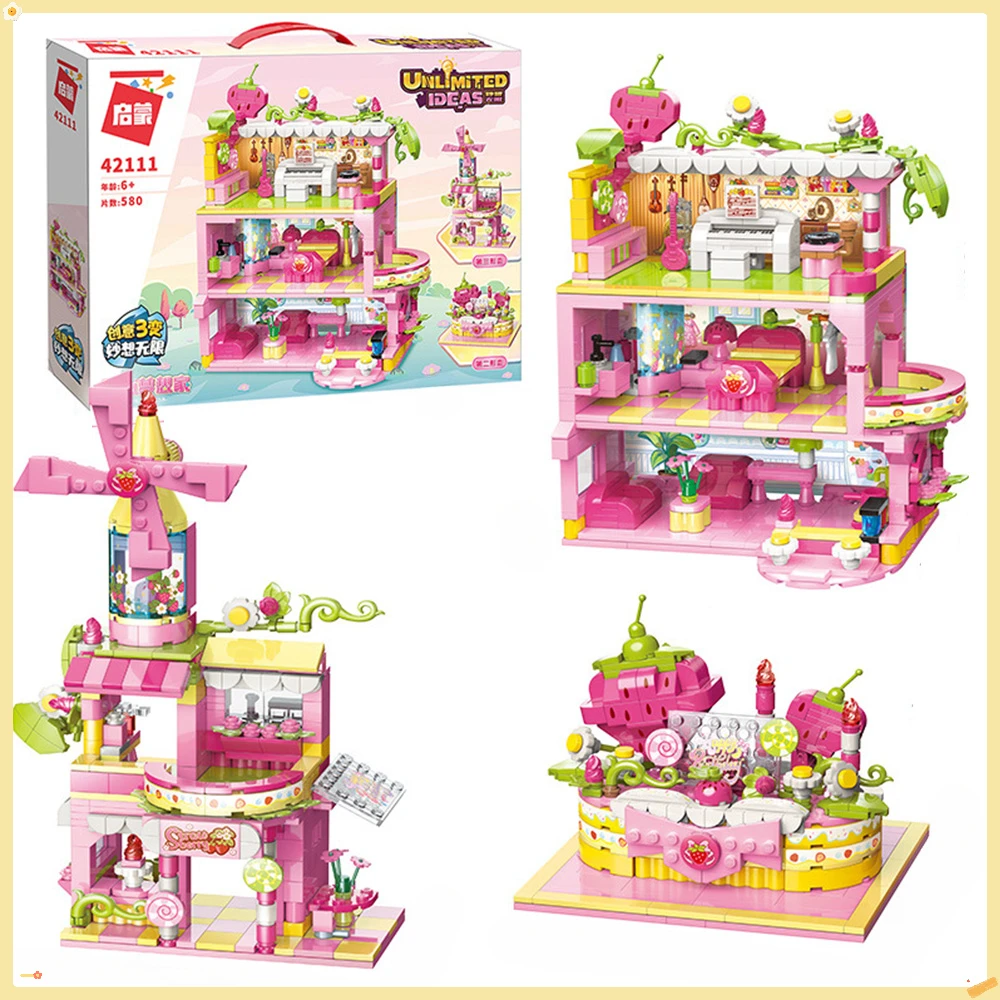 

Keeppley Sweetheart Dreamer Girl's Room Model Three Styles Apartment Strawberry Dessert House Birthday Cake Assembling Toys Gift