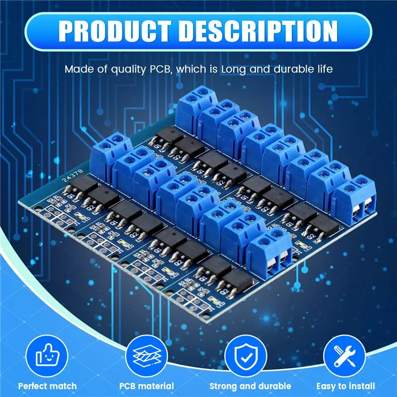B27B 20Pcs 15A 400W MOSFET Trigger Switch Drive Module PWM Regulator Control Panel