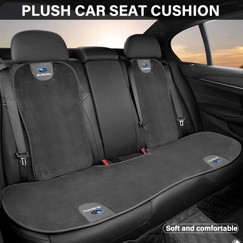 Car Interiors Seat Cushion Plush Cover Protector Backrest Pad  For Subaru STI XV Forester BRZ Outback Legacy Impreza Levorg WRX