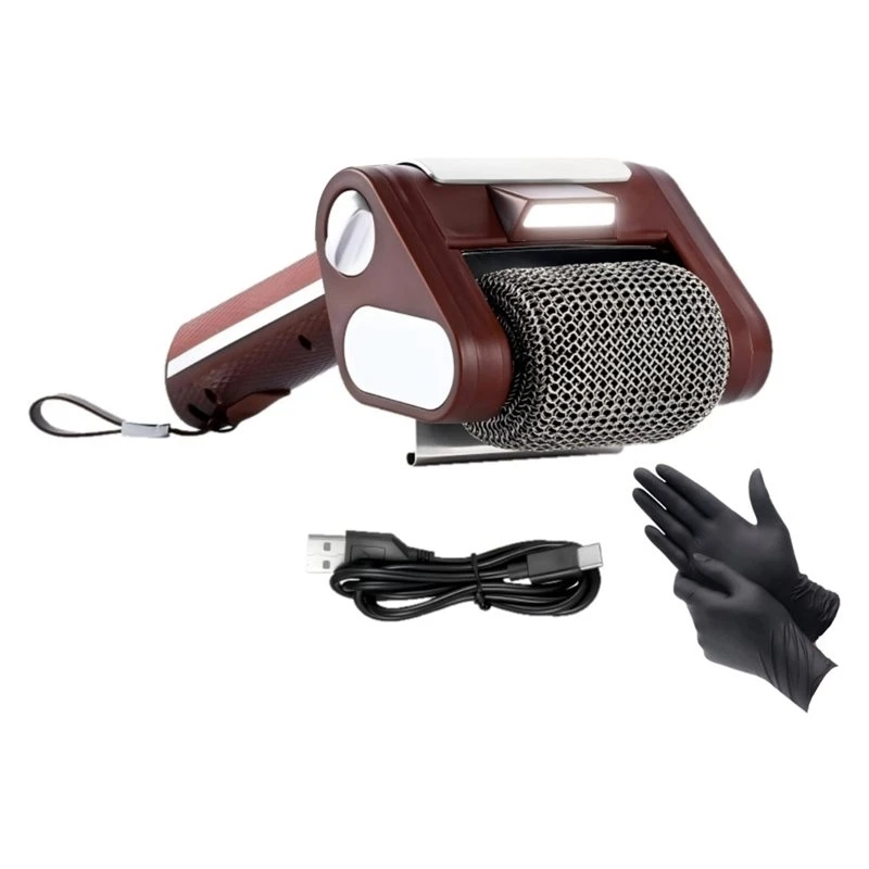 【RECOMENDAR】Cordless For Outdoor Barbecue Electric Grill Brush Rechargeable BBQ Tool Featuring 350 RPM Stainless Roller& LED