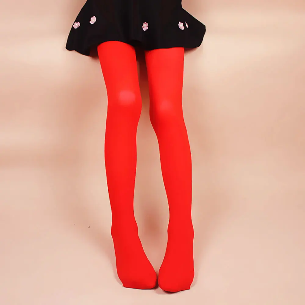 Summer Spring Candy Color Kids girls Pantyhose Ballet Dance Tights for infant child Stocking Velvet Solid White autumn Pantyhose