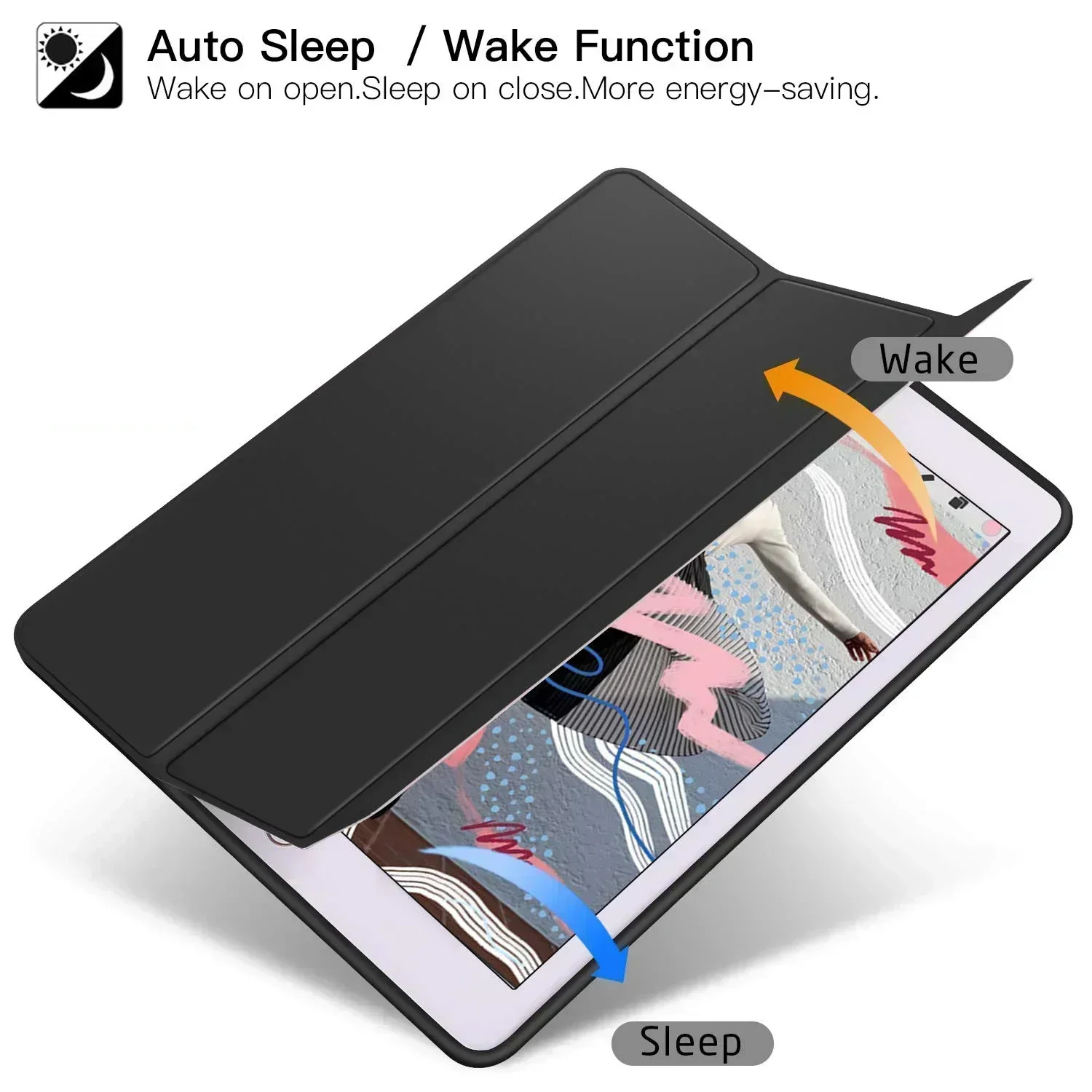 아이패드 9.7 5 6 번째 케이스 에어 1 2 3 4 5 프로 11 10.5 PU 커버, 미니 1 2 3 4 5 7.9 스탠드 케이스, 아이패드 10.2 7 8 9 10 번째 펀다