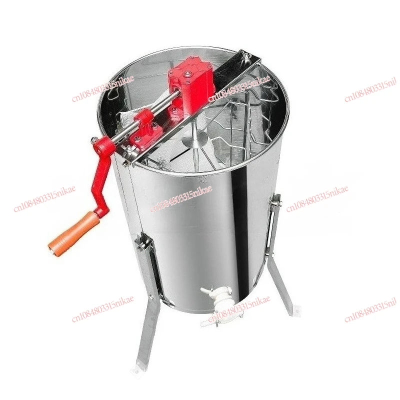 

Export-Grade 3-Frame Stainless Steel Manual Honey Extractor - Stand-Included Honey Separator for Beekeeping