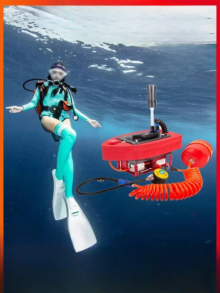 Portable submersible ventilator, air pump, full set of equipment for catching fish, artificial fish gills, biting mouth