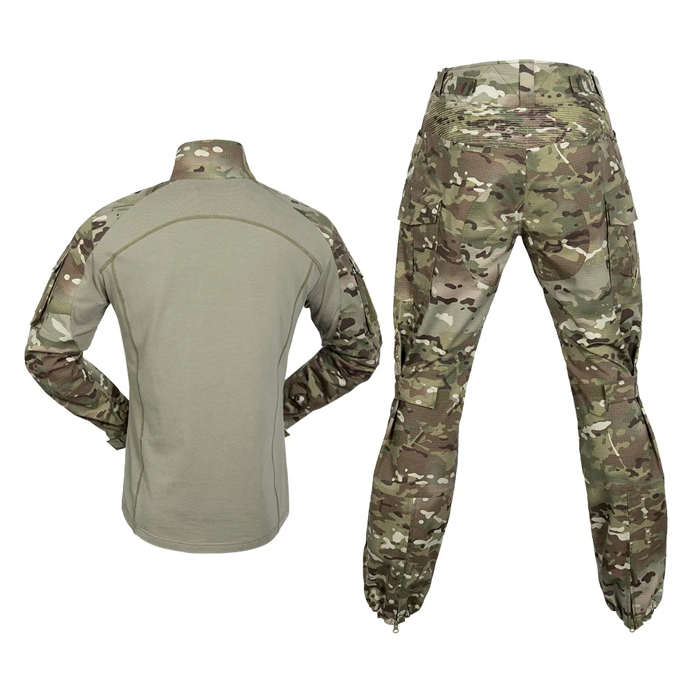 2024 Spring and Autumn New G5 Frog Robe Long Sleeve Tactical Pants Set Elastic Breathable Outdoor Camo Training Clothing