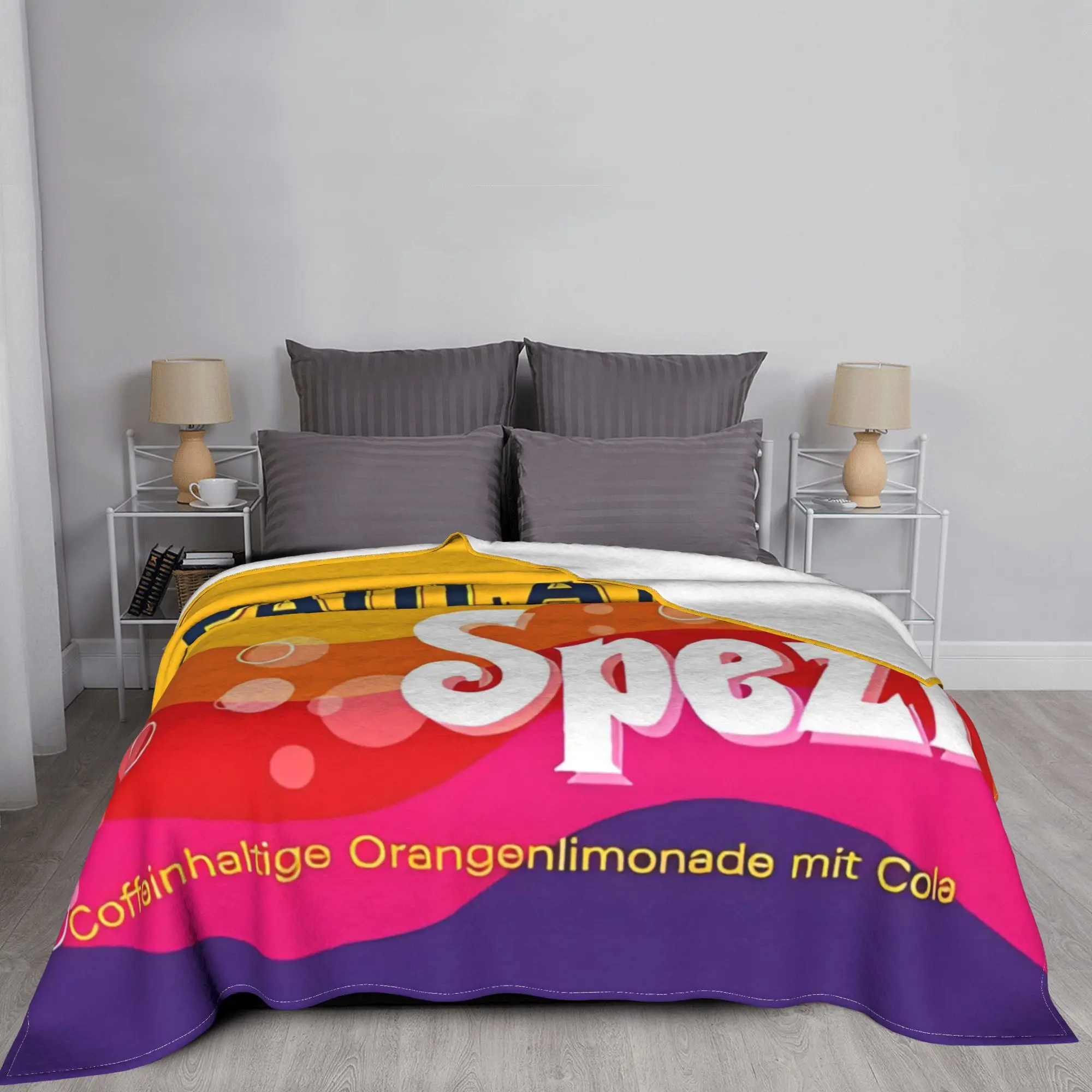 Deutsche Getränke gestrickte Decke Samt München weiche Überwurfdecke für Bettwäsche Couch Bett Teppich