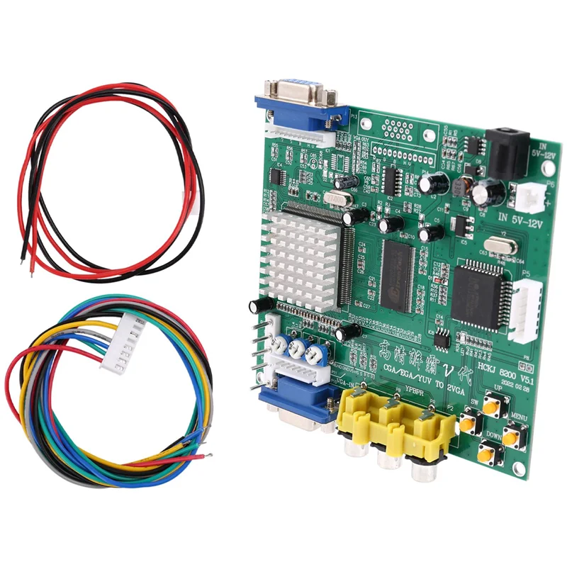 GBS8200 CGA/EGA/YUV/RGB на VGA выход аркадная игра Jamma HD видеоконвертер плата монитор на ЖК-дисплей