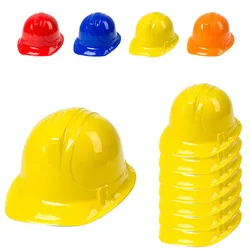 12pcs Construction Hats for Kids,Soft Plastic Materia,Construction Theme Birthday Party Dress Hats Party Decor Supplies