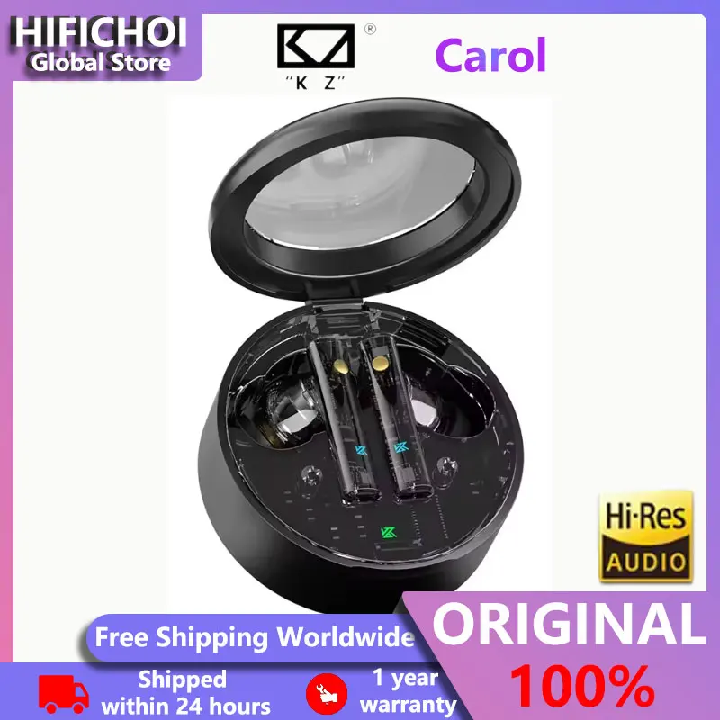 

KZ Carol TWS Bluetooth 5.3 Earphone 6 MIC Active Noise Canceling True Wireless Waterproof Stereo HiFi in-Ear Earbud game music