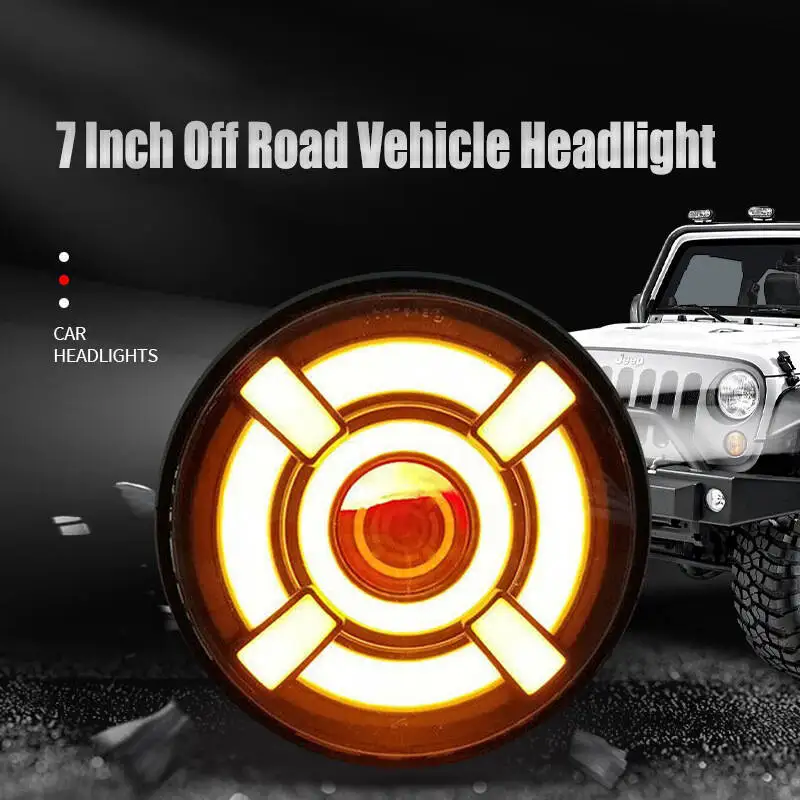 1pcs 7 Inch Motorcycle Headlamp H4 High Low Beam For Davidsion Light lamp 7