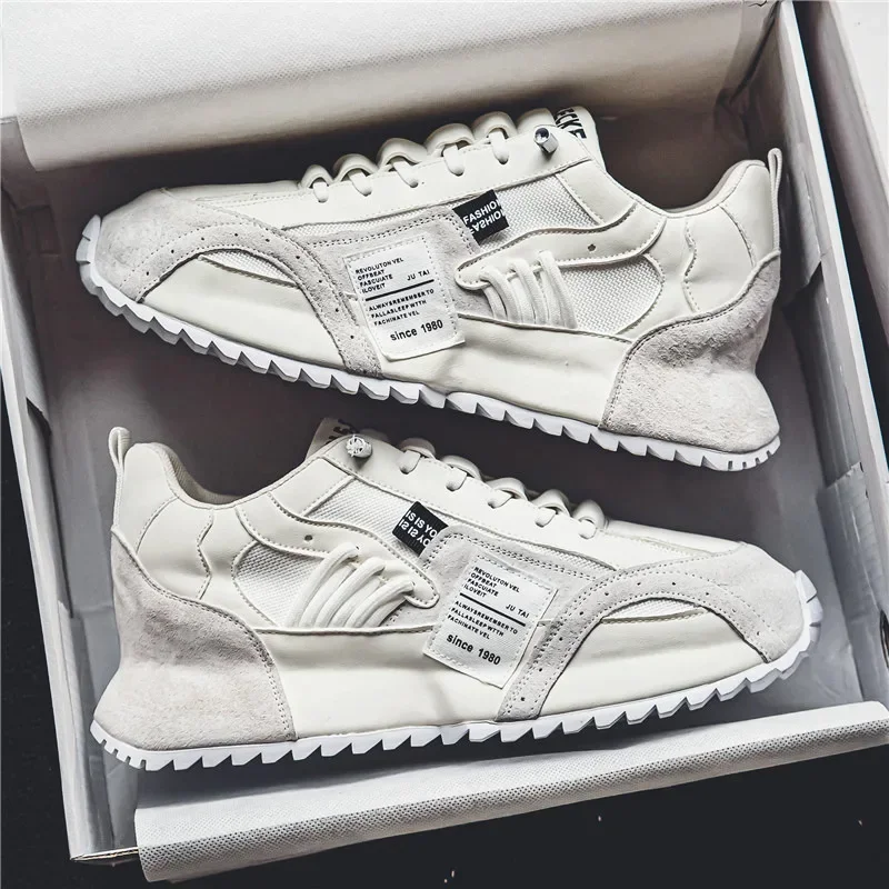 أحذية رياضية رجالية فاخرة أحذية رياضية الأخفاف مكتنزة الرجال أحذية رياضية كاجوال مريحة للتنفس الاتجاه مصممة أحذية شخصية