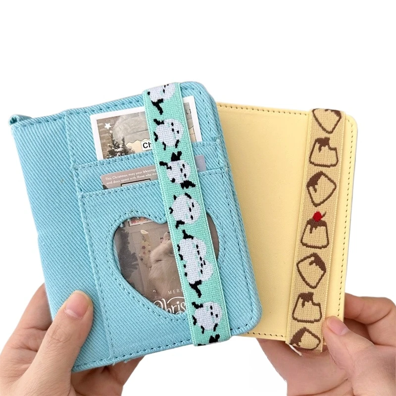 Japanese Style Cartoon Elastic Band Firmly Loose-leaf Notebook Cover Gift Scrapbook Journal Elastic Strap Card Collection Book