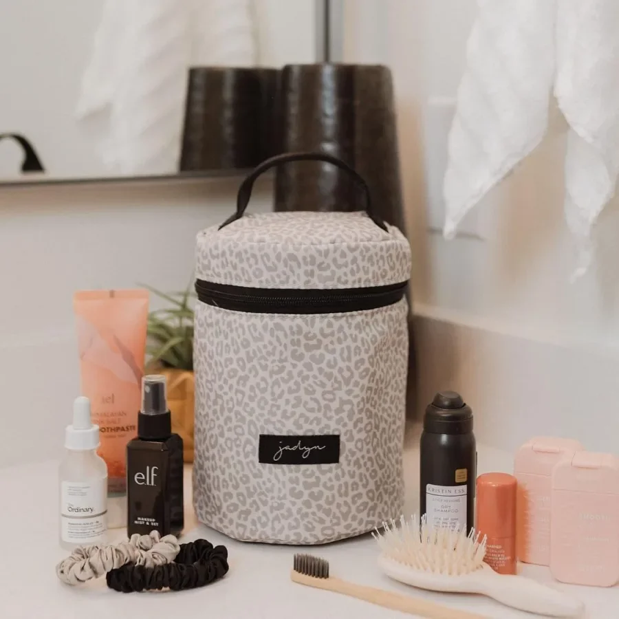 Kosmetiktasche mit Reißverschluss, Reise-Kosmetiktasche für Toilettenartikel, Make-up und Zubehör, wasserabweisende Reise-Make-up-Taschen f