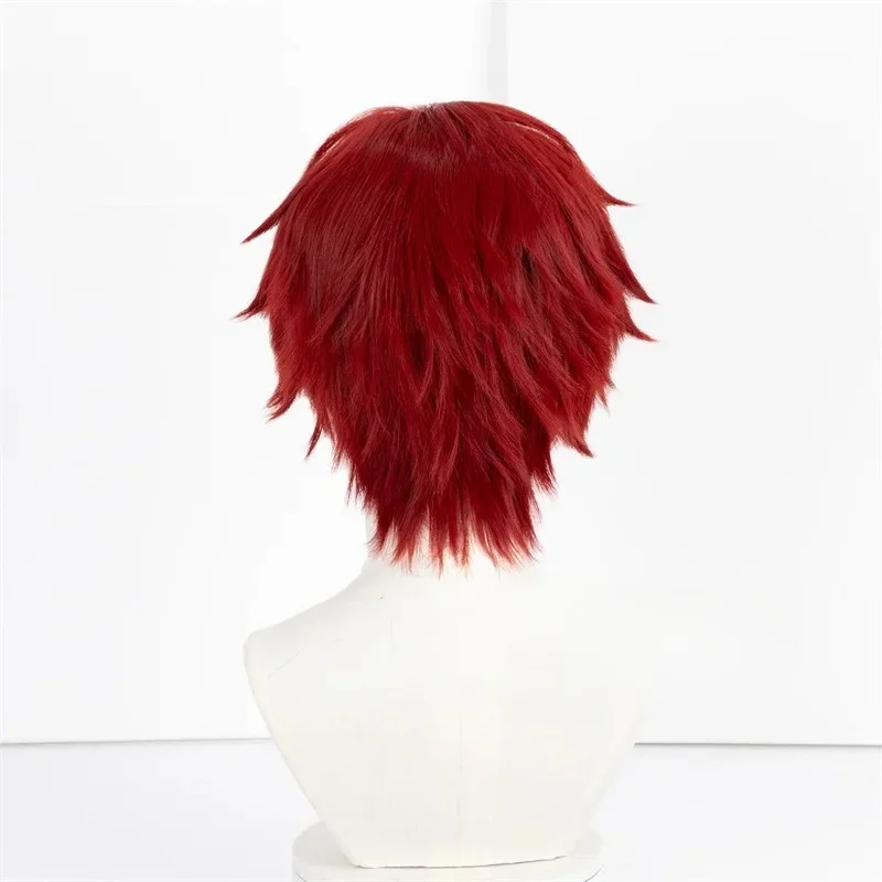 Gaara Cosplay-Perücken, Anime-Cosplay, kurze rote Haarperücken für Comic Con, Coser-Mottoparty, hochwertiges Kunsthaar – Detail 5