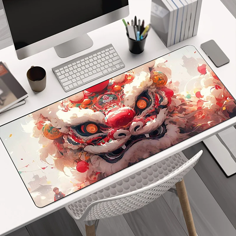 Legal monstros chinês japonês dragão tigre mouse pad gaming mousepad xxl teclado antiderrapante escritório tapete portátil ratos almofada