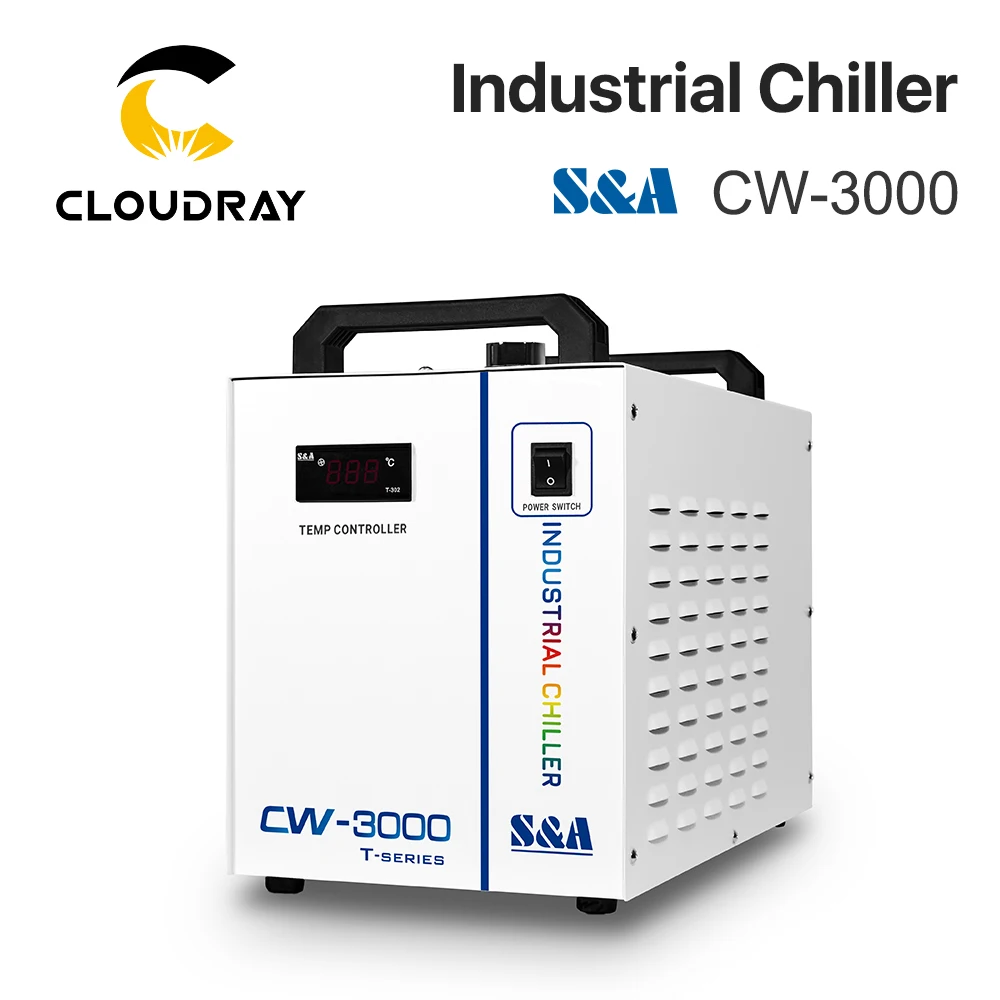 

Cloudray S&A CW3000 Industrial Water Chiller for CO2 Laser Engraving Cutting Machine Cooling 60W 80W Laser Tube DG110V AG220V