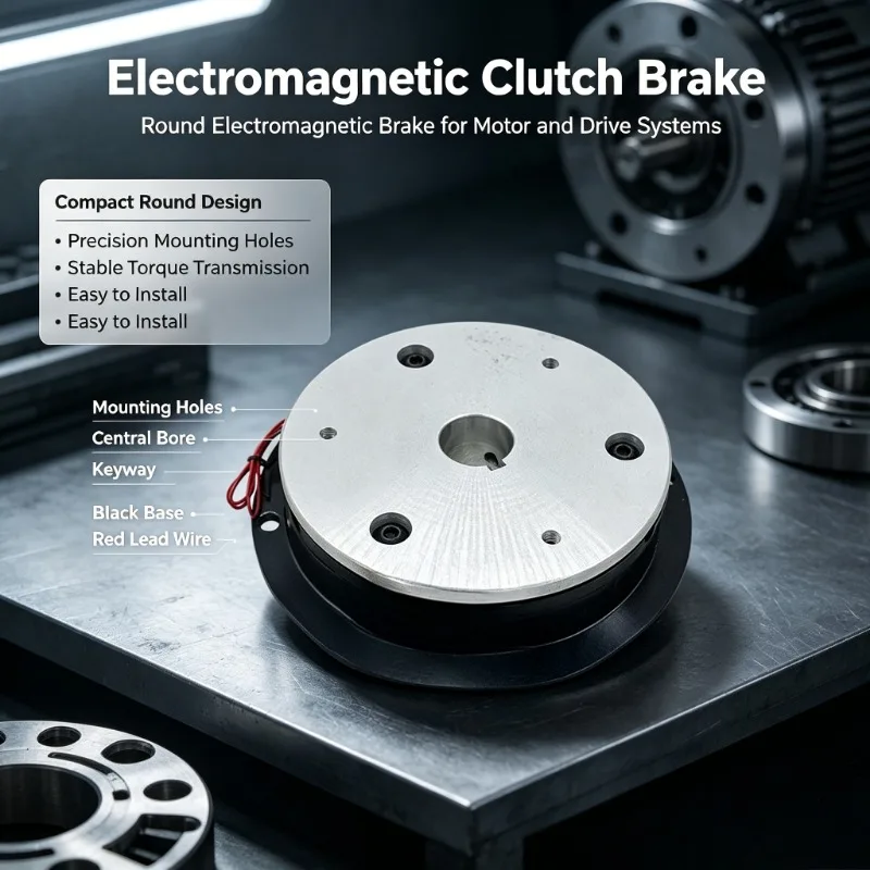 DZD5-40B Electromagnetic Brake Electromagnetic Clutch Brake DC24V Shaft Hole 25mm 30mm Optional Industrial Motor Power