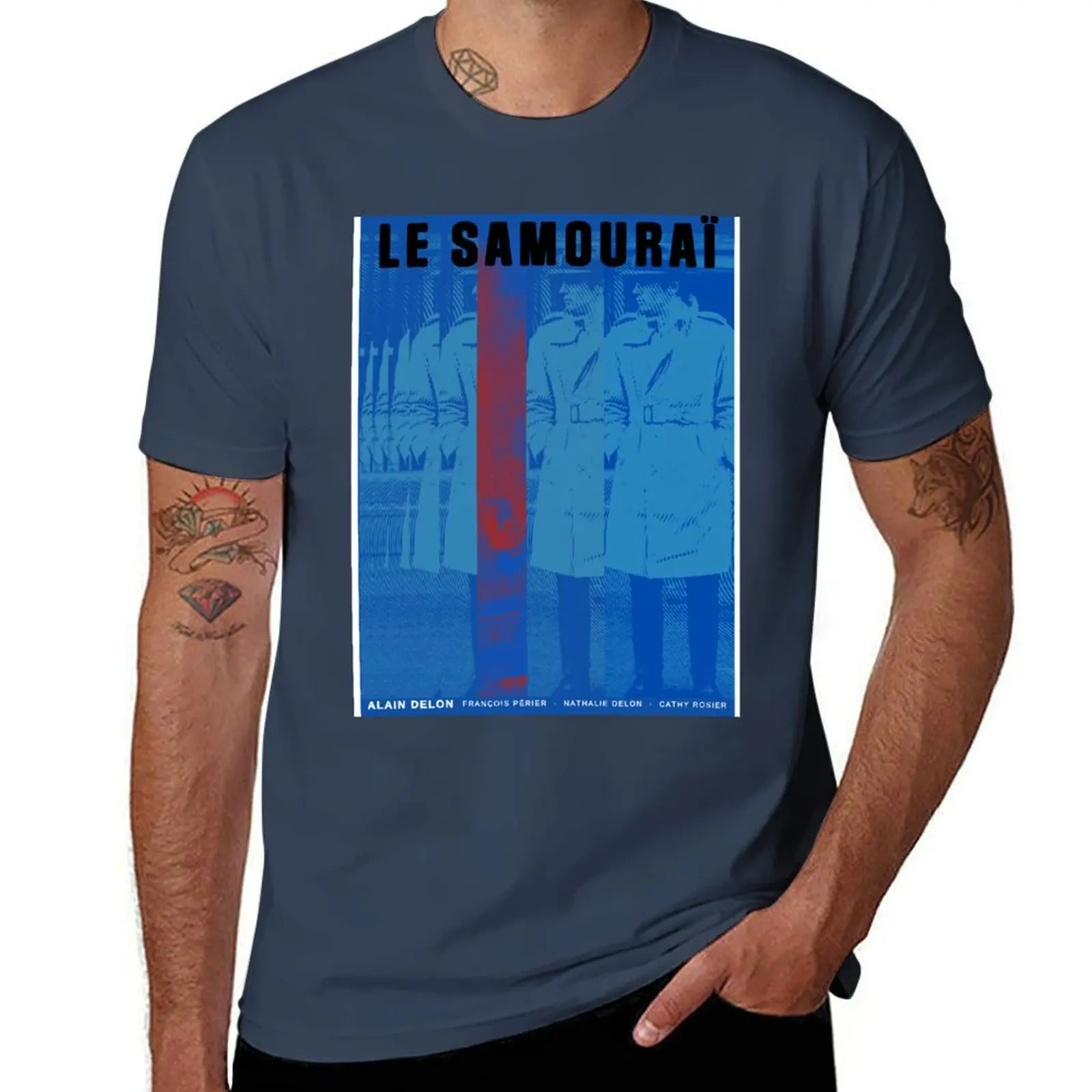 

design Samourai (1967) Le - poster Movie T-Shirt Cool Feeling Summer Tee Shirt