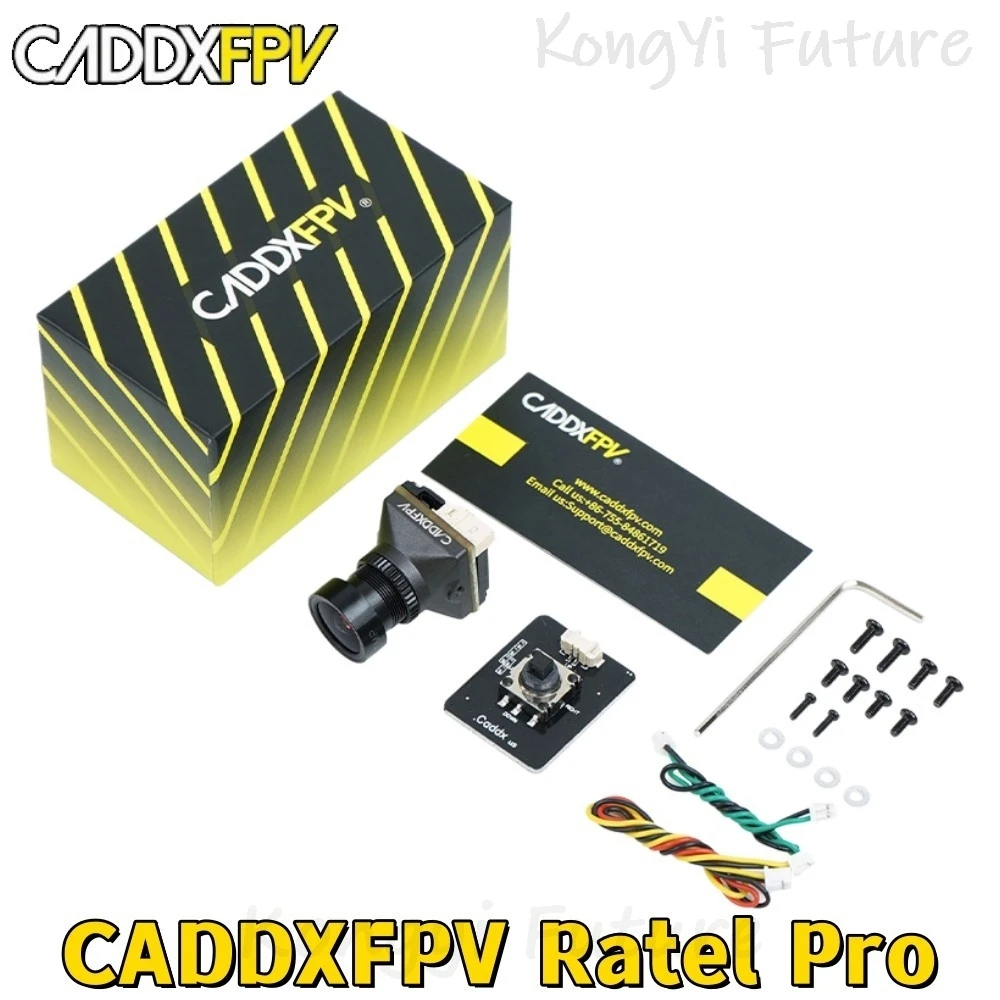 

CADDX Ratel Pro 1500TVL Analog FPV Camera Super WDR Starlight Blacklight CMOS 4.5V-27V NTSC/PAL