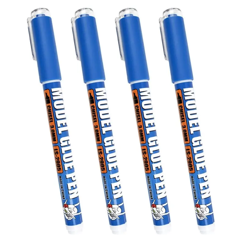 LXYB18B 4Pcs T13 Model Joint Reinforcement Glue Pens, 3Mm Chisel Tip