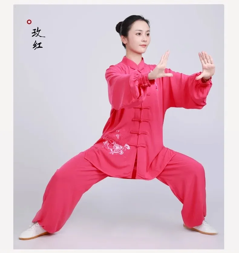 2025 Women's Tai Chi Kung Fu Suit - Cotton Linen Baduanjin Qigong Training Wear for Spring Summer Martial Arts