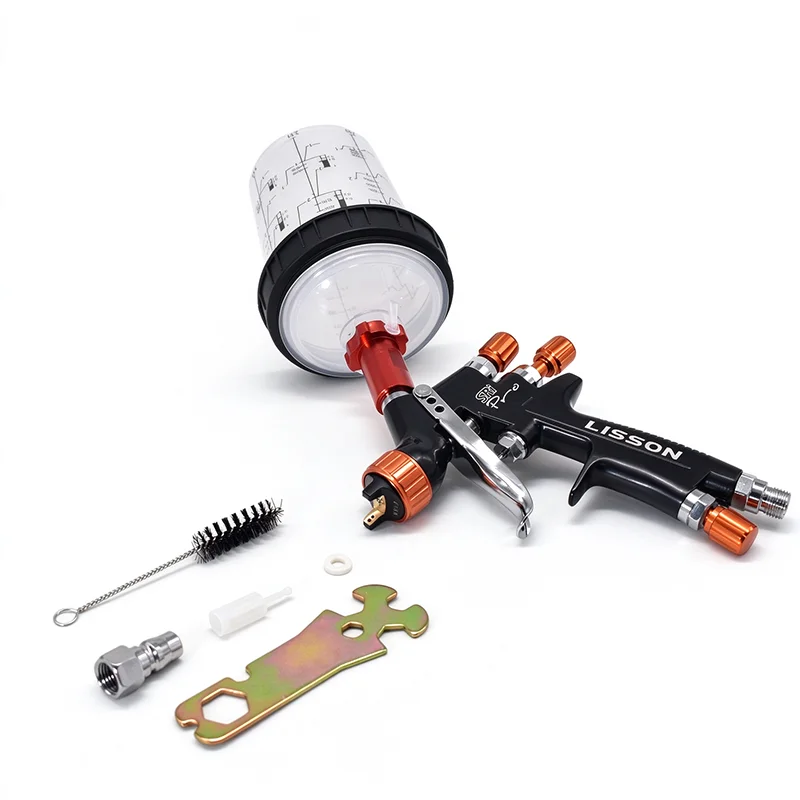 1.2mm Spray Gun With 400ml Paint Mixing Cup MINI88 HVLP Gravity Spray Gun 5/10pcs No Clean Disposable Measuring Cup Sprayer Gun