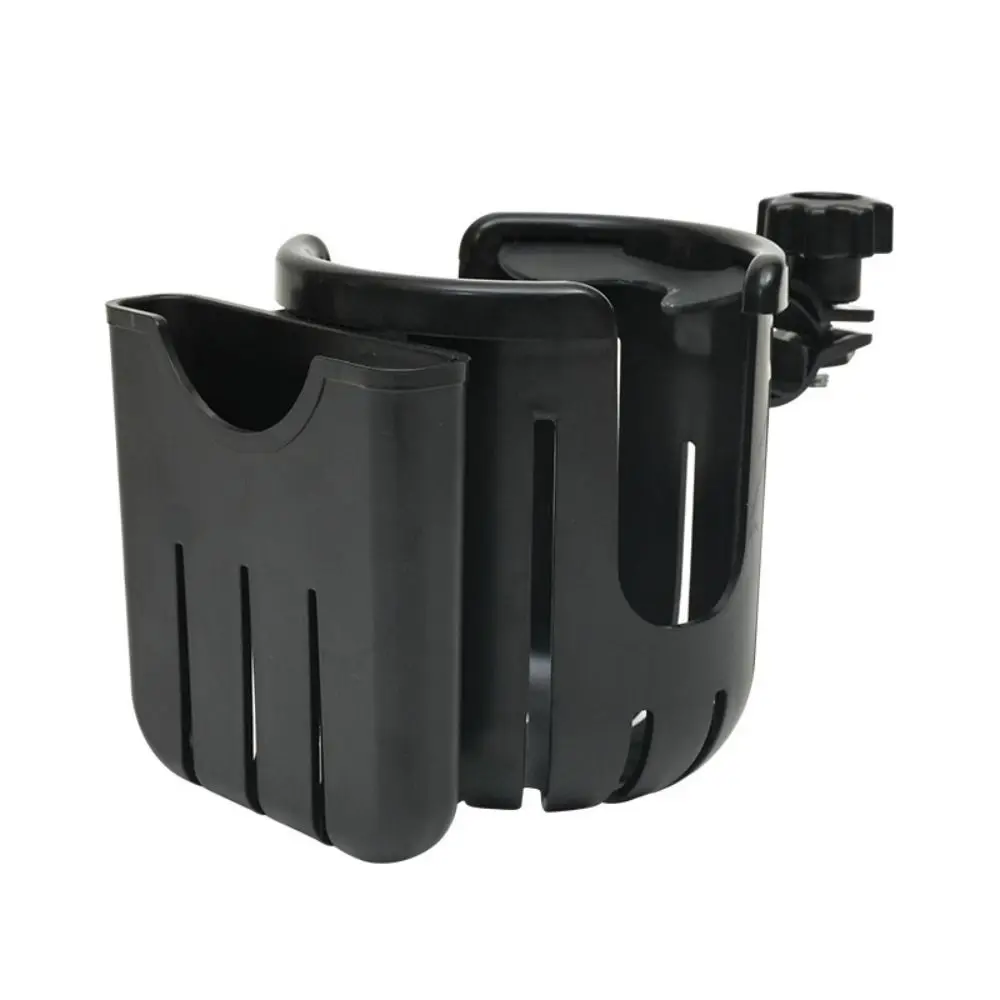

Baby Stroller Water Cup Holder 2-in-1 Multi-function Milk Bottle Rack Baby Pram Pink Black Mobile Phone Holder