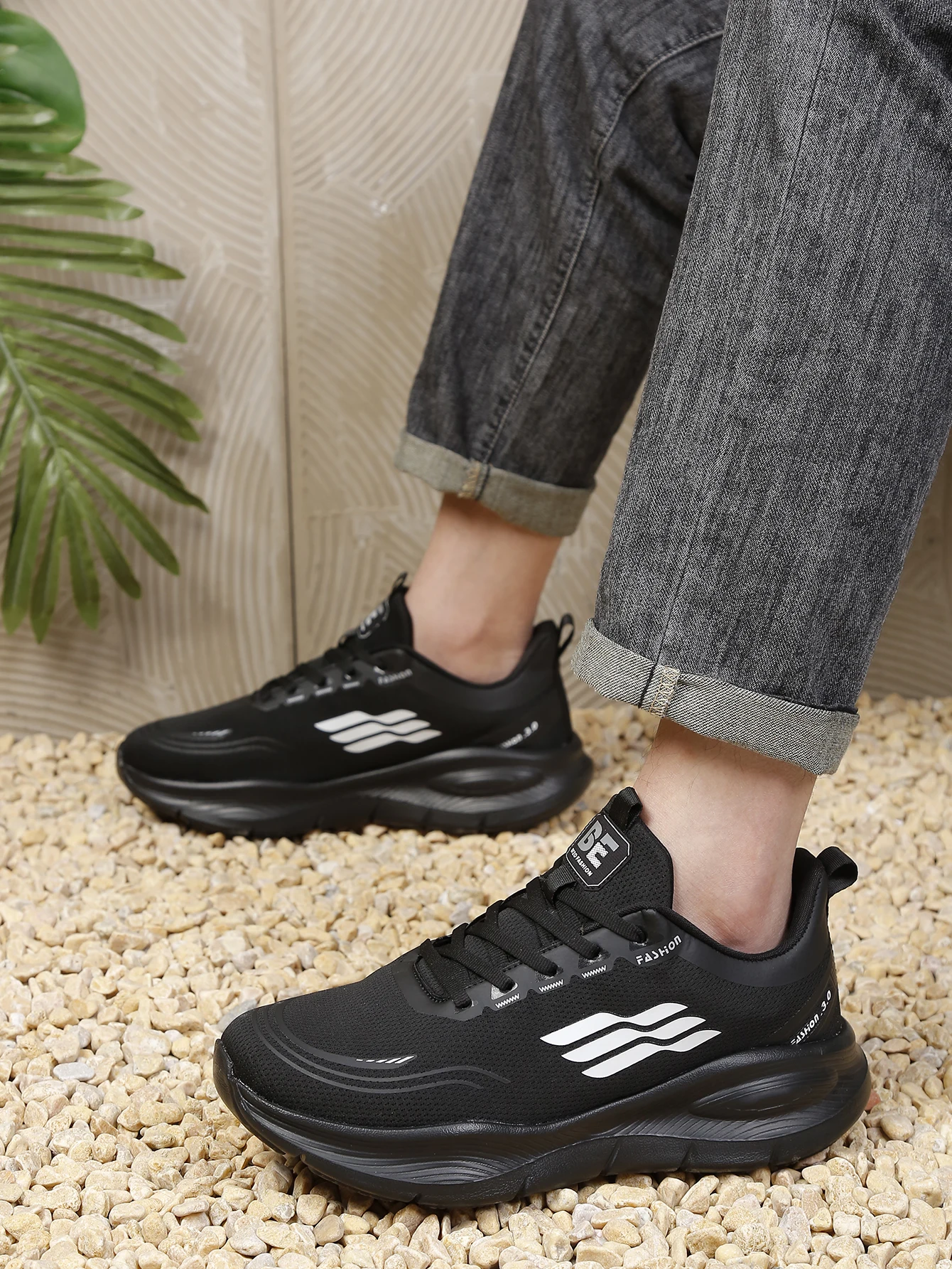 Atmungsaktive Laufschuhe aus Mesh für Damen und Herren, Sport- und Freizeitschuhe mit erhöhter Sohle, Outdoor-Freizeitschuhe – Detail 10