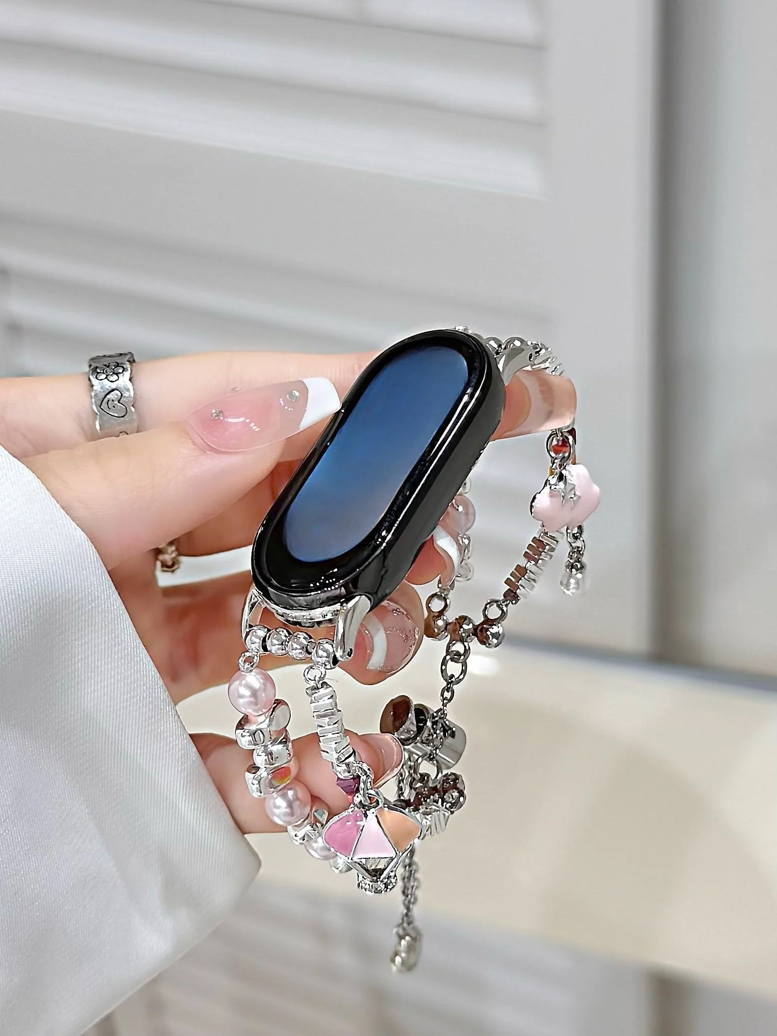 

Rainbow Bee Bead Strap Suitable Xiaomi Band 8Pro/9Pro，For Mi band 3/4/5/6/7，8/8NFC/9/9NFC/10/10NFC，For Redmi Watch5/4