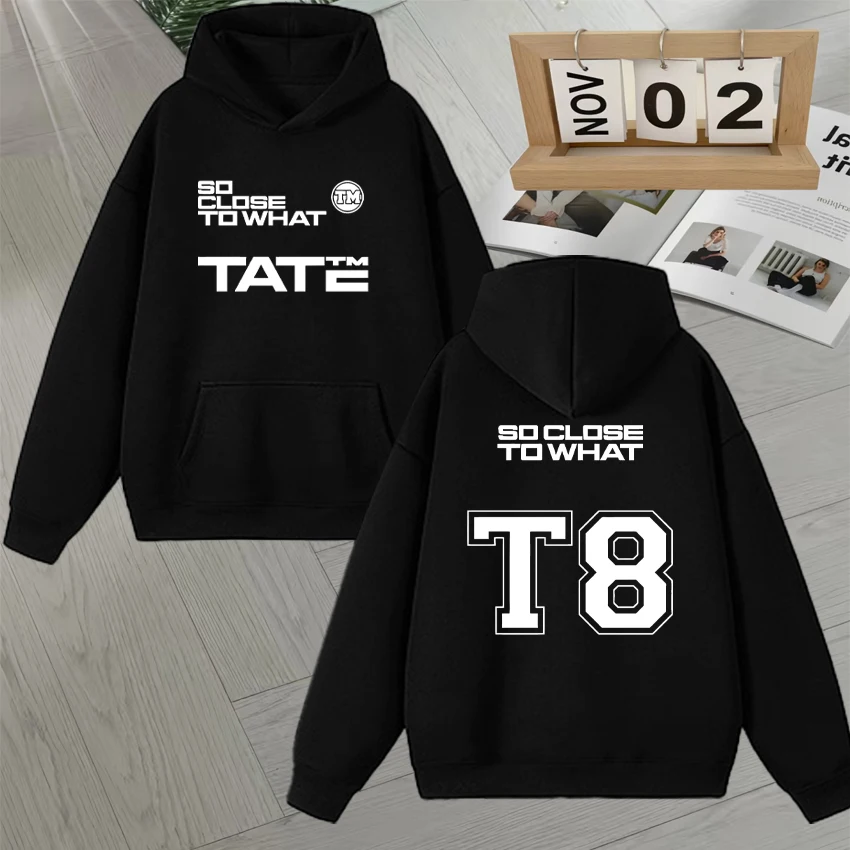 

Hot Tate McRae Autumn Winter T8 Graphic 2025 Album Double Sided Print Hoodie Men Women Fleece Loose Unisex Long sleeve Pullover