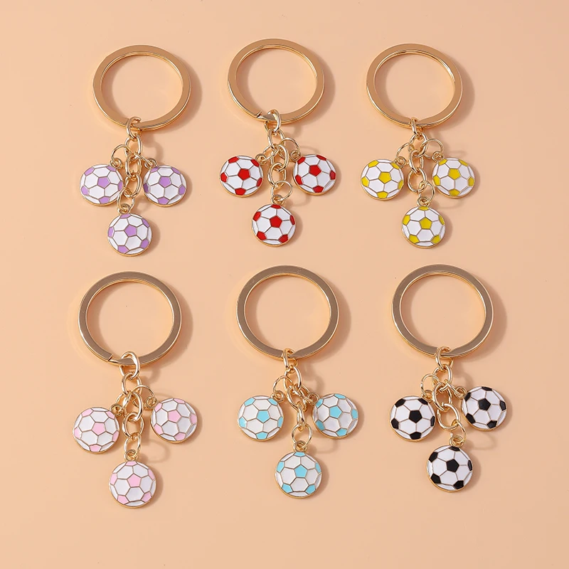 

Cute Sports Football Keychain for Car Key Festival Gifts for Women Men Handbag Pendant Keyrings DIY Jewelry Accessories