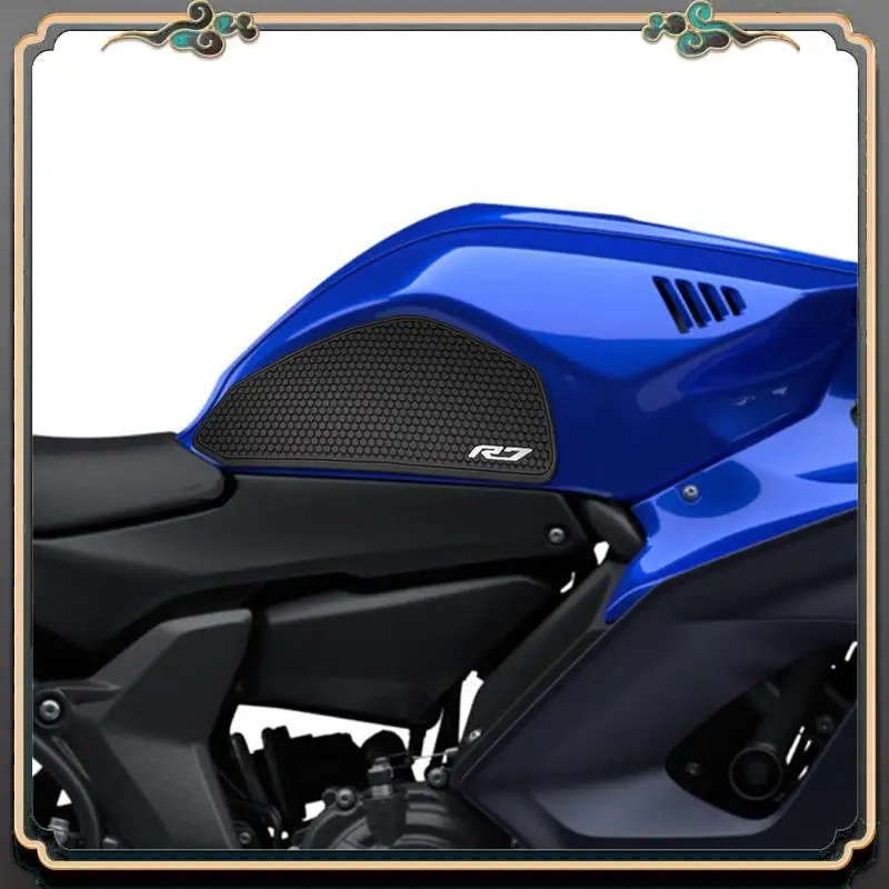 

M45K-Motorcycle Fuel Tank Pad For YAMAHA YZF R7 YZFR7 2021-2022 Knee Grip Traction Pad Tank Non-Slip Protector Stickers