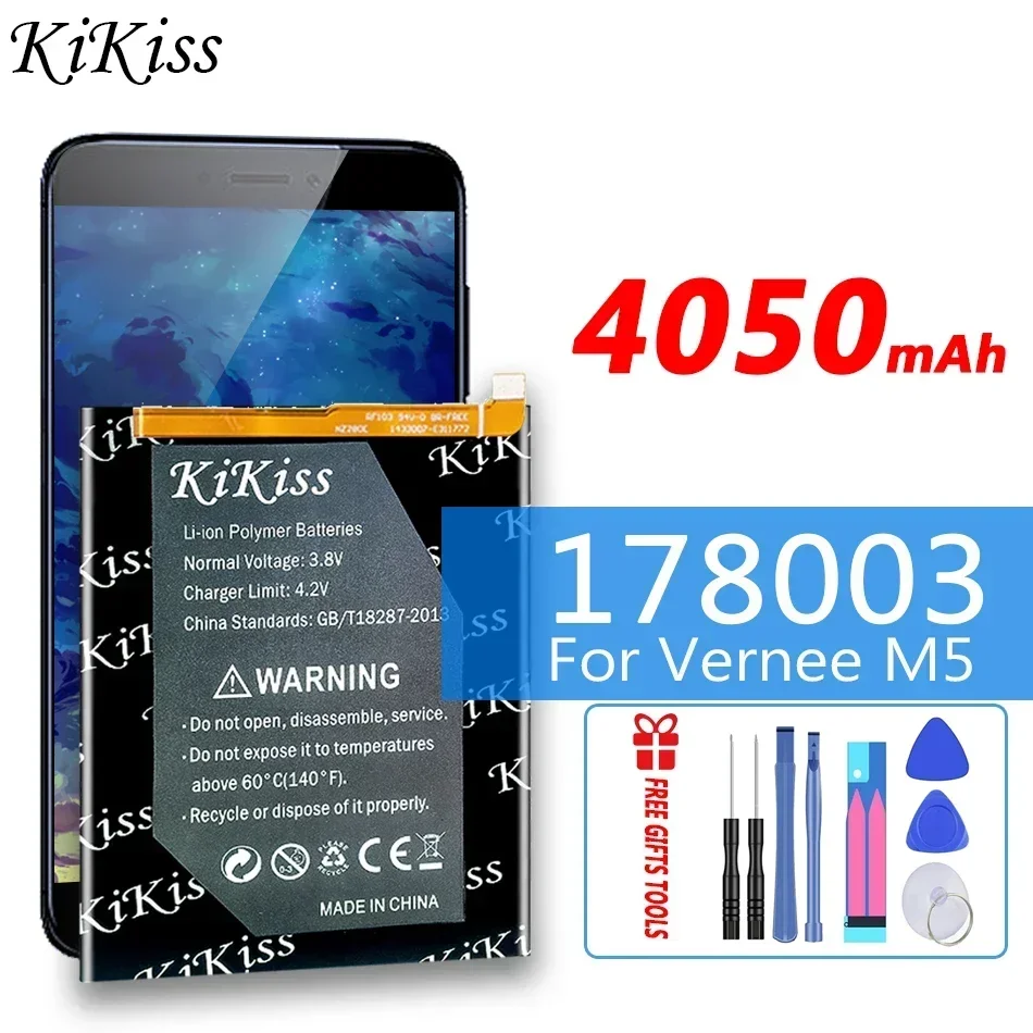 Vernee m5用充電式バッテリー,178003, 4050mah,大容量バッテリー,178003