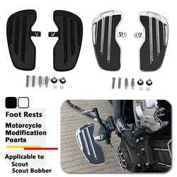 Rider Floorboards Driver Passenger Footboard Front/Rear Foot Rest Pedal Wide Footrest For Indian Scout Sixty Rogue Twenty Bobber