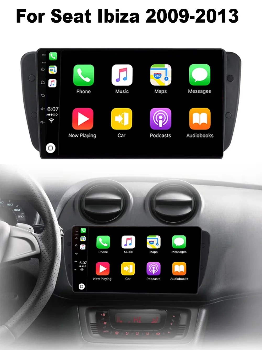 أندرويد 16 لمقعد إيبيزا 6J IV 4 2008 - 2015 2K QLED ستيريو راديو السيارة الوسائط المتعددة مشغل فيديو GPS AI صوت CarPlay رئيس وحدة #6