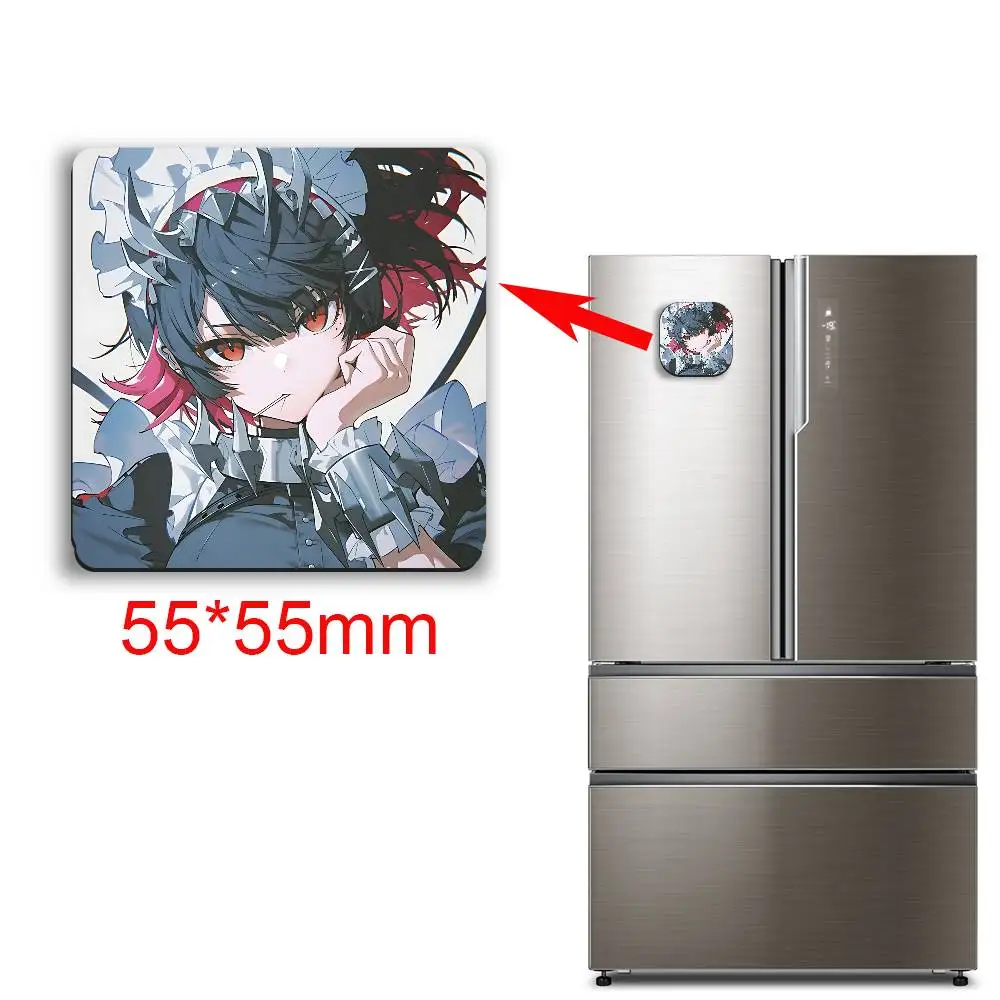Halloween Bash Ellen Joe ZZZ Miyabi Black Square Plastic Fridge Magnet, for Magnetic Sticker No Trace Left, Durable