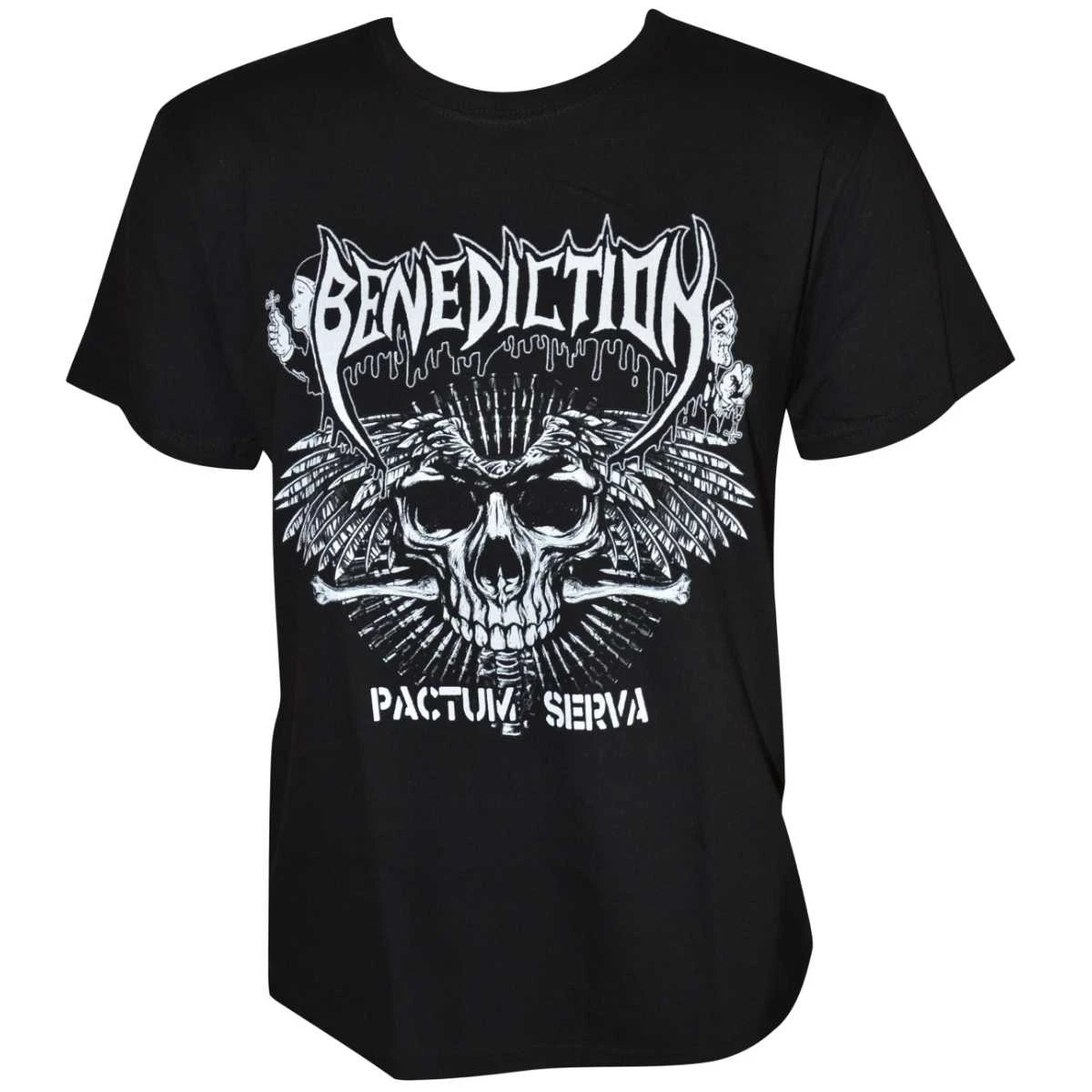 

Benediction Pactum Serva Shirt Peripheral Pattern Printing Summer Luxury Brand Cotton Men's and Women's T-Shirt Short Sleeve