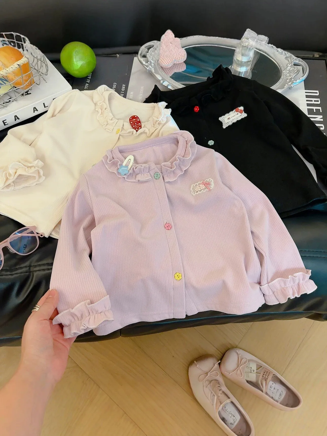Baby Girls Long Sleeve T-shirt - đánh giá và giá Knit Cardigan Infant